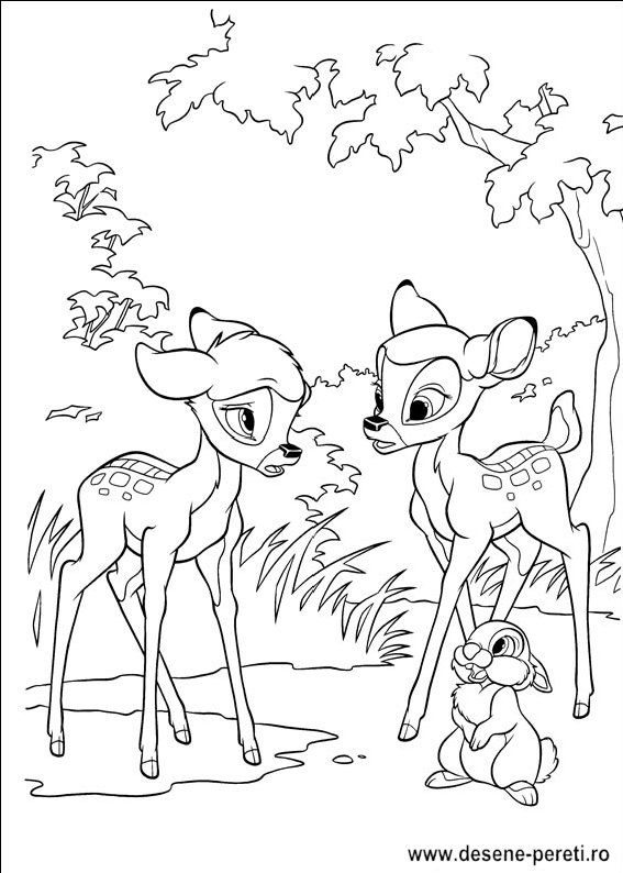 bambi desene colorat
